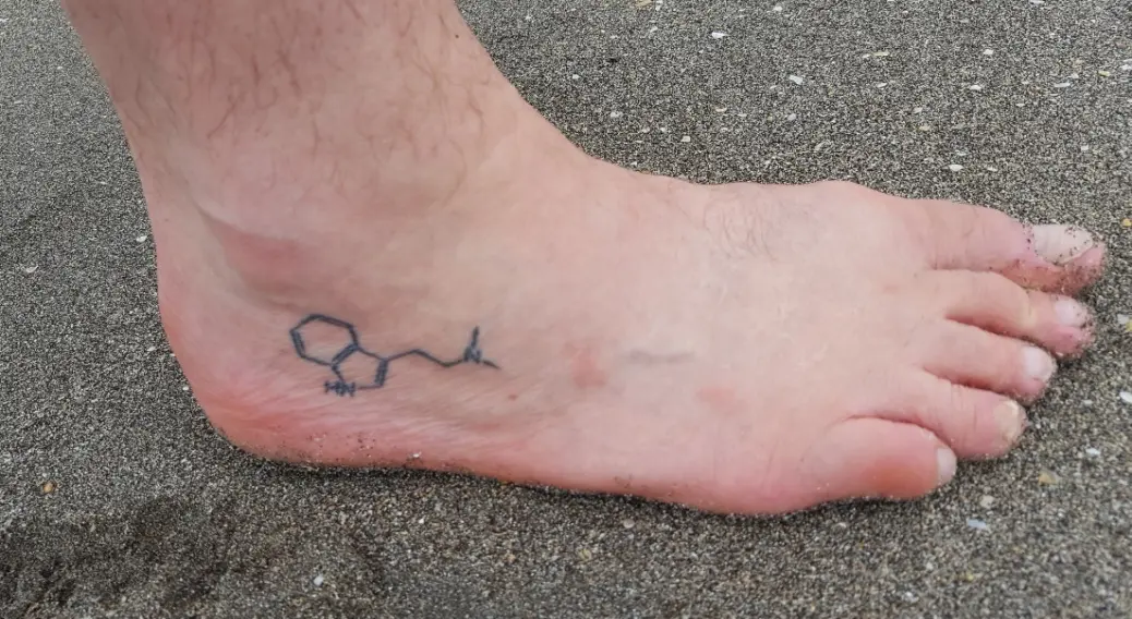 The DMT molecule (on my ankle)… it’s a long story.